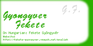 gyongyver fekete business card